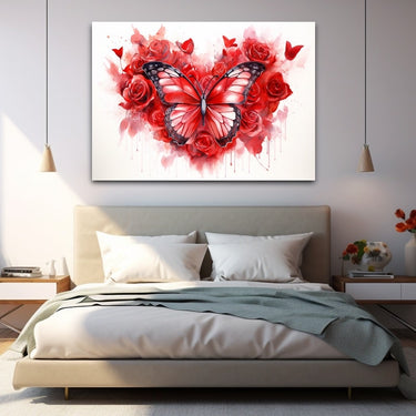 Butterfly Heart Painting